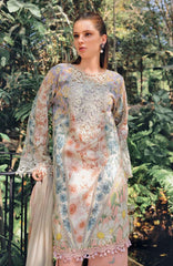 Mprints Safari Scape by Maria B Unstitched Lawn Embroidered 3 Piece Suit - MBMPSSL-10B -  Summer Collection