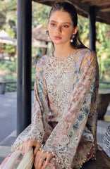 Mprints Safari Scape by Maria B Unstitched Lawn Embroidered 3 Piece Suit - MBMPSSL-10B -  Summer Collection