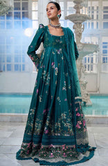 Luxury Lawn By Sobia Nazir Unstitched Lawn Embriodered 3 Piece Suit - SNLEL-10B- Summer Collection
