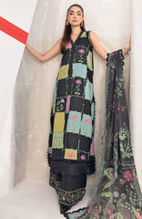Mbasic by Maria B Unstitched Lawn Embroidered 3 Piece Suit - MBSCL-10B -  Summer Collection