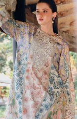 Mprints Safari Scape by Maria B Unstitched Lawn Embroidered 3 Piece Suit - MBMPSSL-10B -  Summer Collection