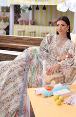 M Prints Eid II- By Maria B Unstitched Lawn Prints 3 Piece Suit  - MBMPEIDII-10B- Summer Collection