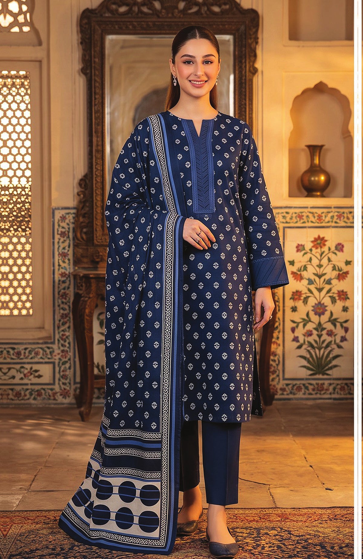 Salina Digital Printed Vol-3 by Regalia Textile Unstitched Linen Printed 3 Piece Suit- RGLSLNV3-10- Winter Collection