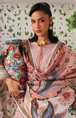 Lumina By Bin Ilyas Unstitched Lawn Embroidered 3 Piece Suit BNLYLMN-010 -  Summer Collection