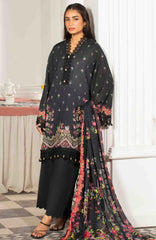Mausummery Unstitched Lawn Printed 3 Piece Suit Vol-2 MUSV2L10 - Noir - Summer Collection
