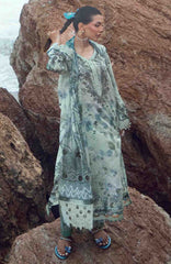 Nureh Gardenia Unstitched Lawn Embroidered 3 Piece Suit - NRGRDL2-10- Summer Collection