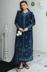 Qline by Qalamkar  Unstitched Lawn Embroidered 3 Piece Suit - QLMQDL-10- Zohal -  Summer Collection