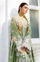 Summer Together  by Afrozeh Unstitched Lawn Embroidered 3 Piece Suit - AFRSTGL-08- Serelith- Summer Collection