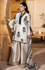 M Basic Elaheh By Maria B Unstitched Lawn  Printed  3 Piece Suit - MBSCELPL010 - Summer Collection