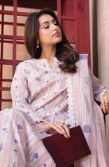 M Basic Elaheh Vol-II By Maria B Unstitched Lawn  Printed  3 Piece Suit - MBSCELPL10 - Summer Collection