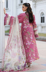 Signature Vol- II By Elaf Unstitched Lawn Embroidered 3 Piece Suit - ELFSGNV2-5B- Delilah - Summer Collection