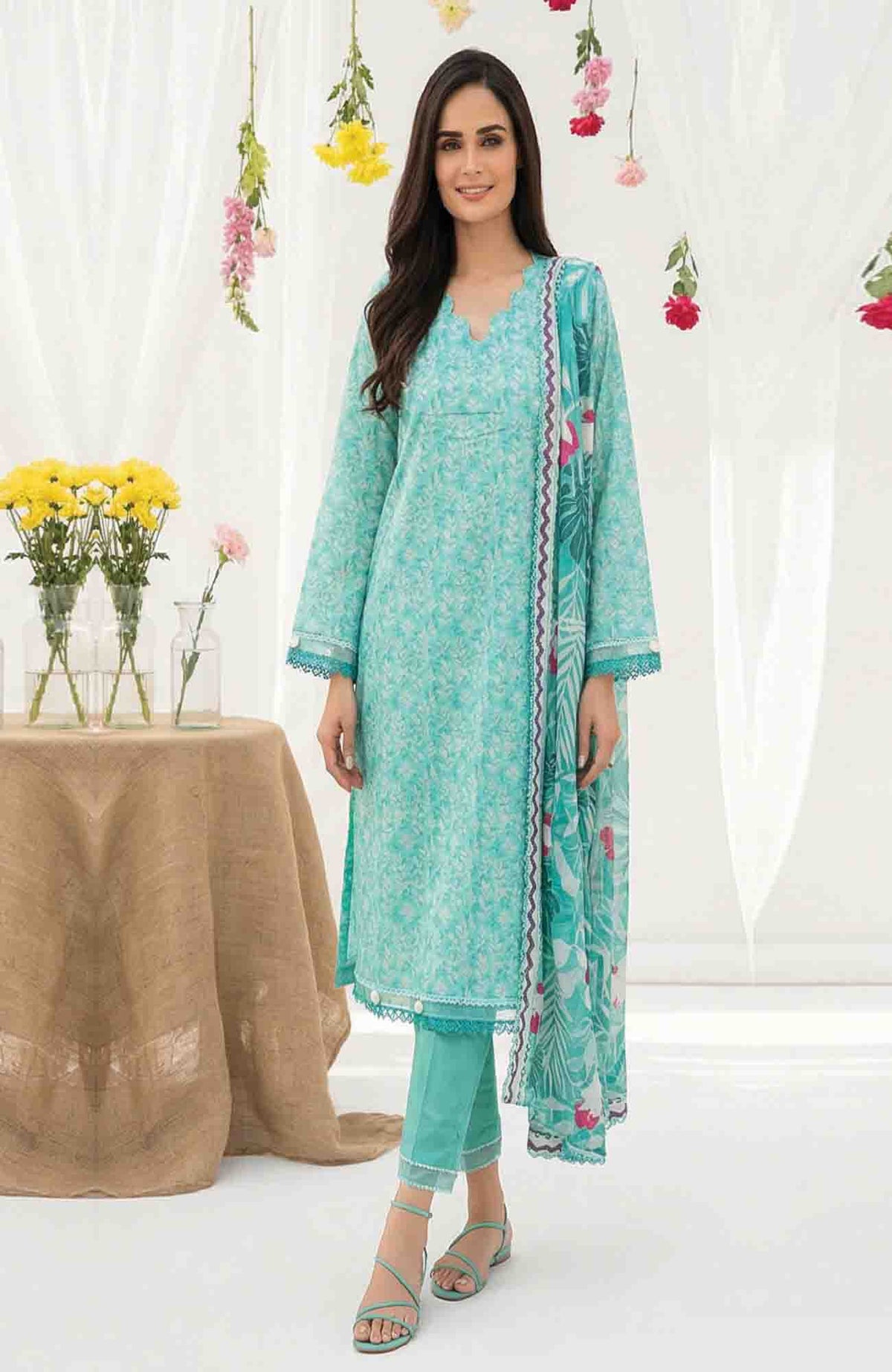 Salina Digital by Regalia Textile Unstitched Lawn Printed 3 Piece Suit  - SLDGRTPL-10- Summer Collection