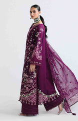 Festive Lawn By Qalamkar Unstitched Lawn Embroidered 3 Piece Suit  - QLMFSTL-10-Tresa - Summer Collection