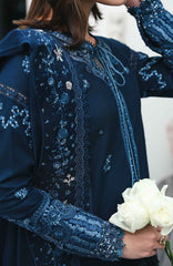 Qline by Qalamkar  Unstitched Lawn Embroidered 3 Piece Suit - QLMQDL-10- Zohal -  Summer Collection