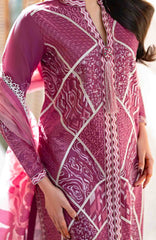 Astoria By Mushq Unstitched  Festive Lawn Embroidered 3 Piece Suit - MQHMAFL-03- Rosea- Summer Collection