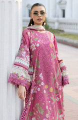 Signature Vol- II By Elaf Unstitched Lawn Embroidered 3 Piece Suit - ELFSGNV2-5B- Delilah - Summer Collection