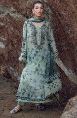 Nureh Gardenia Unstitched Lawn Embroidered 3 Piece Suit - NRGRDL2-10- Summer Collection