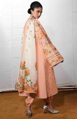 Jugnu by Hussain Rehar Unstitched Lawn Embroidered 3 Piece Suits- -JUGELXL-10- Zerah- Summer Collection