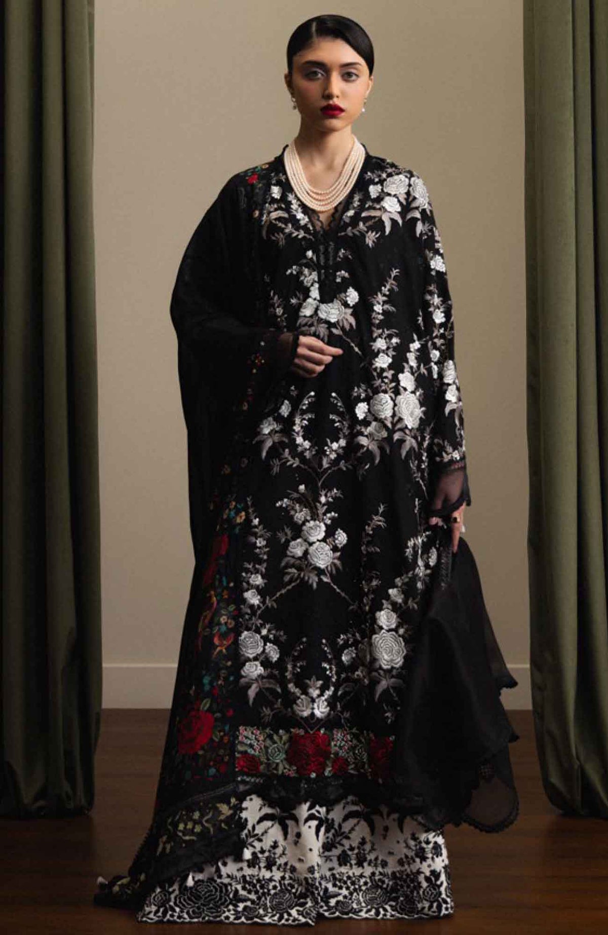 Satori By Zara Shahjahan Unstitched Lawn Embroidered 3 Piece Suit  - ZSSTL-10 -TAkUMI- Summer Collection