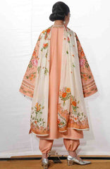 Jugnu by Hussain Rehar Unstitched Lawn Embroidered 3 Piece Suits- -JUGELXL-10- Zerah- Summer Collection