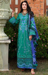 A Moi - Held By Love By Mushq Unstitched Luxury Lawn Embroidered 3 Piece Suit - MQHMAM-10- Blooming Romance - Summer Collection