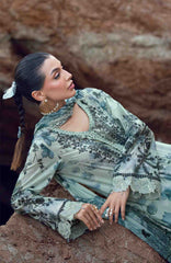 Nureh Gardenia Unstitched Lawn Embroidered 3 Piece Suit - NRGRDL2-10- Summer Collection