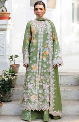 Summer Together  by Afrozeh Unstitched Lawn Embroidered 3 Piece Suit - AFRSTGL-08- Serelith- Summer Collection