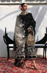 Kala Bagh By Hussain Rehar Unstitched Luxury Lawn Embroidered 3 Piece Suit - HRKBLXL-10- Sable- Summer Collection