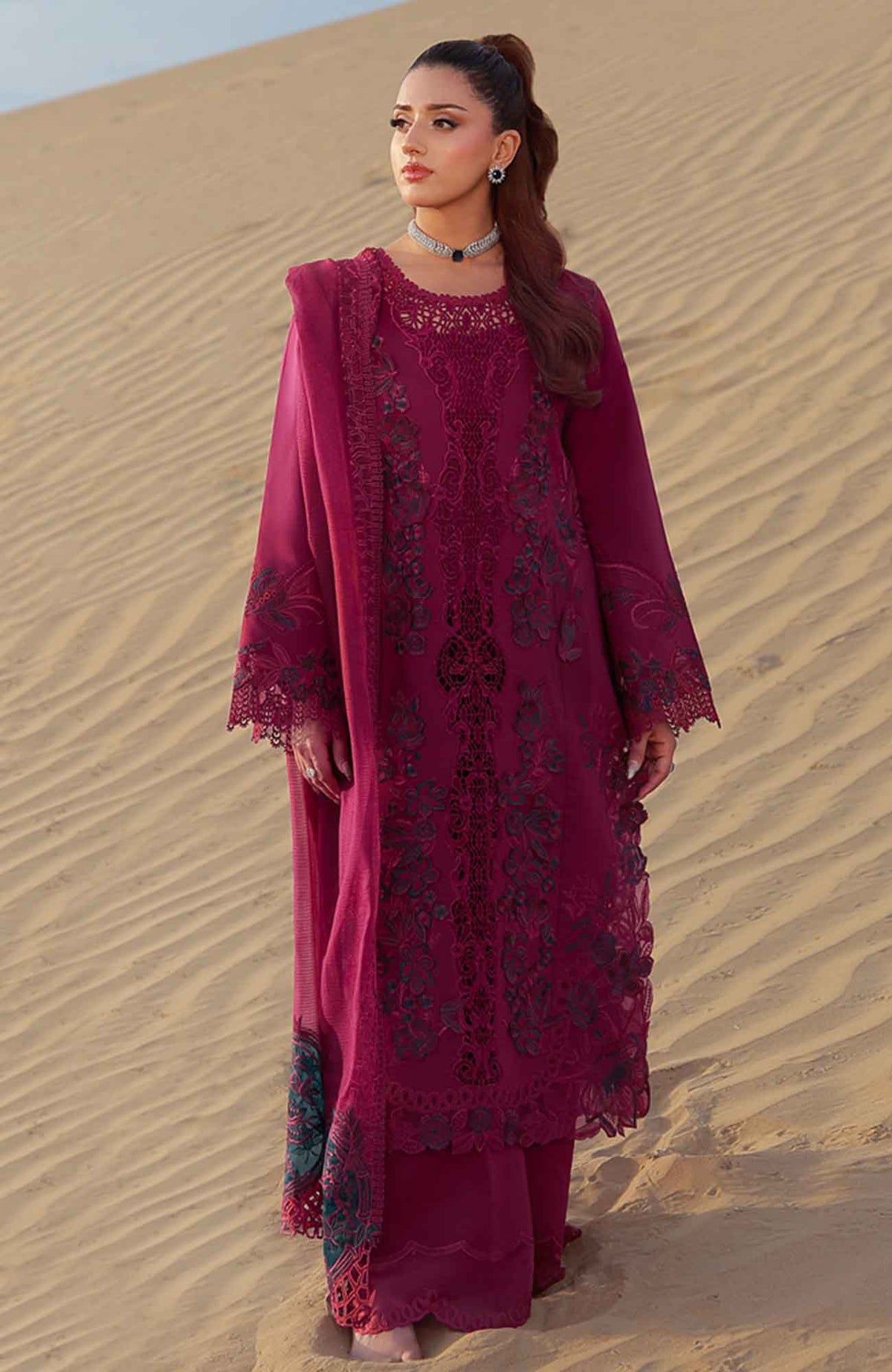 Premium by Rang Rasiya  Unstitched  Lawn Embroidered 3 Piece Suit - RRPRML-07 - Zara Summer Collection