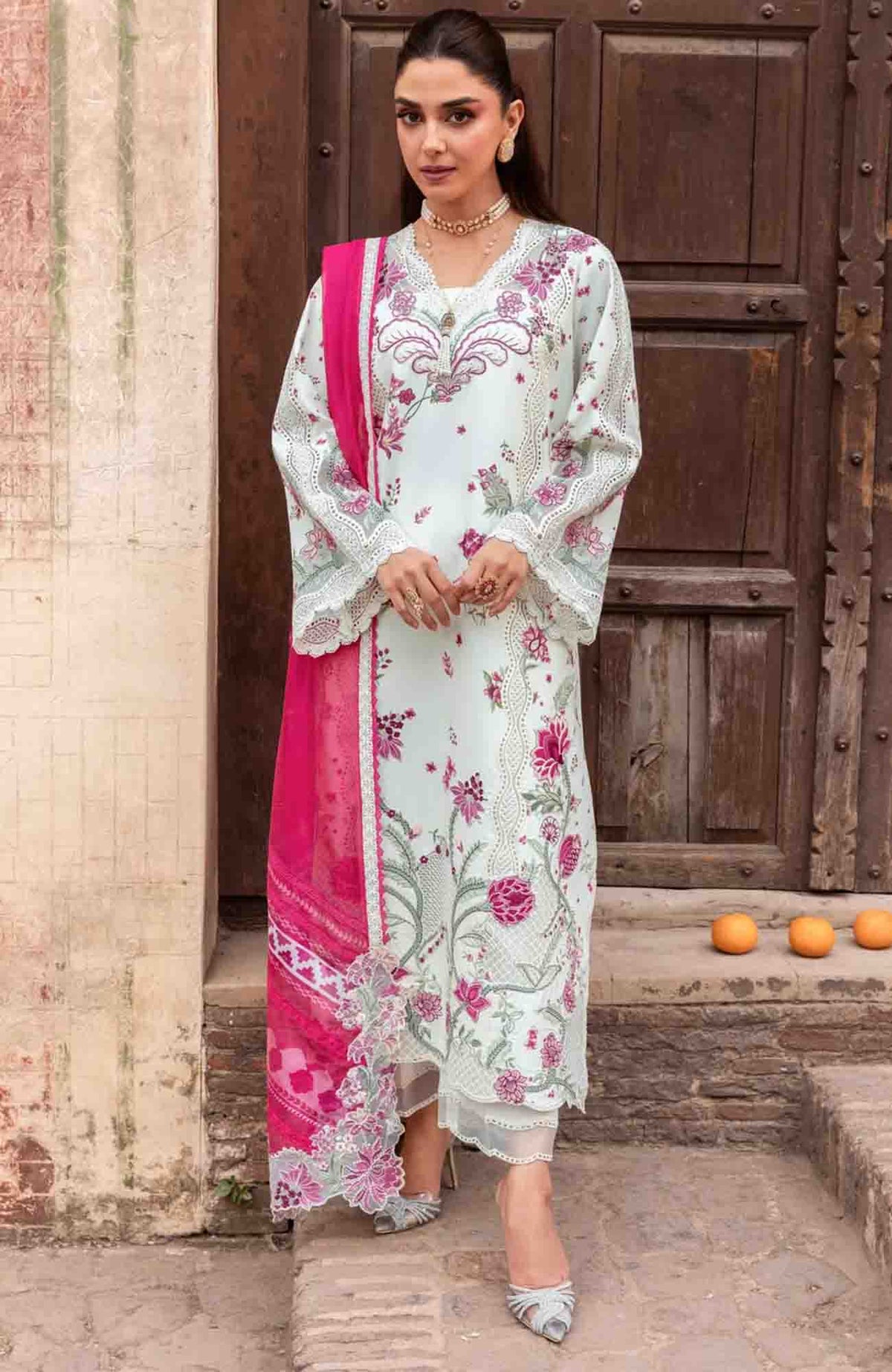 Breeze by  Saira Shakira Unstitched Lawn Embroidered 3 Piece Suits -SRSKBLXL-1A- IVY Summer Collection