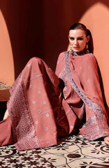Nuvera Hemline By Mushq Unstitched Raw Silk Embroidered 3 Piece Suit MQHMNVF10-Hermione- Festive Collection