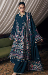Kot Radha Kishan - Into The South By Hussain Rehar Unstitched Karandi  3 Piece Suit- HRKRKRDW- Barkha - Winter Collection