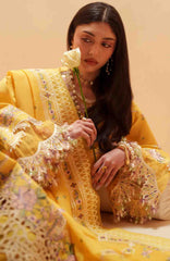 Mashriq Luxury By Bin Ilyas Unstitched Lawn Embroidered 3 Piece Suits - BNLML-1A- Summer Collection