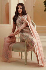 Mashriq Luxury By Bin Ilyas Unstitched Lawn Embroidered 3 Piece Suits - BNLML-1B- Summer Collection