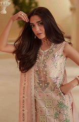 Mashriq Luxury By Bin Ilyas Unstitched Lawn Embroidered 3 Piece Suits - BNLML-1B- Summer Collection