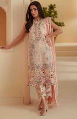 Mashriq Luxury By Bin Ilyas Unstitched Lawn Embroidered 3 Piece Suits - BNLML-1B- Summer Collection