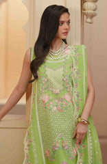 Mashriq Luxury By Bin Ilyas Unstitched Lawn Embroidered 3 Piece Suits - BNLML-2A- Summer Collection