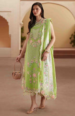 Mashriq Luxury By Bin Ilyas Unstitched Lawn Embroidered 3 Piece Suits - BNLML-2A- Summer Collection