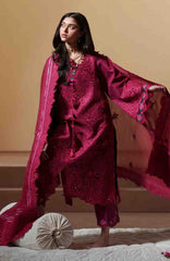 Mashriq Luxury By Bin Ilyas Unstitched Lawn Embroidered 3 Piece Suits - BNLML-3B- Summer Collection