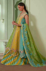 Mashriq Luxury By Bin Ilyas Unstitched Lawn Embroidered 3 Piece Suits - BNLML-4A- Summer Collection
