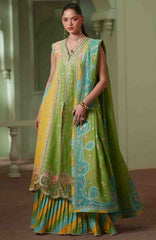 Mashriq Luxury By Bin Ilyas Unstitched Lawn Embroidered 3 Piece Suits - BNLML-4A- Summer Collection