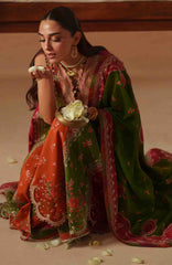 Mashriq Luxury By Bin Ilyas Unstitched Lawn Embroidered 3 Piece Suits - BNLML-4B- Summer Collection