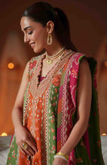 Mashriq Luxury By Bin Ilyas Unstitched Lawn Embroidered 3 Piece Suits - BNLML-4B- Summer Collection