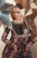 Mashriq Luxury By Bin Ilyas Unstitched Lawn Embroidered 3 Piece Suits - BNLML-5B- Summer Collection