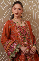 Mashriq Luxury By Bin Ilyas Unstitched Lawn Embroidered 3 Piece Suits - BNLML-6A- Summer Collection