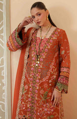 Mashriq Luxury By Bin Ilyas Unstitched Lawn Embroidered 3 Piece Suits - BNLML-6A- Summer Collection