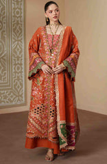 Mashriq Luxury By Bin Ilyas Unstitched Lawn Embroidered 3 Piece Suits - BNLML-6A- Summer Collection