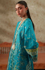 Mashriq Luxury By Bin Ilyas Unstitched Lawn Embroidered 3 Piece Suits - BNLML-6B- Summer Collection