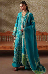 Mashriq Luxury By Bin Ilyas Unstitched Lawn Embroidered 3 Piece Suits - BNLML-6B- Summer Collection
