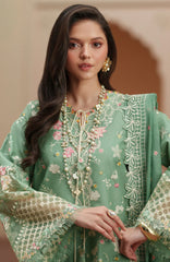 Mashriq Luxury By Bin Ilyas Unstitched Lawn Embroidered 3 Piece Suits - BNLML-7A- Summer Collection